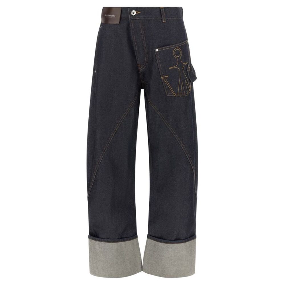 J.W.Anderson Blue Cotton Straight-Leg Women's Jeans